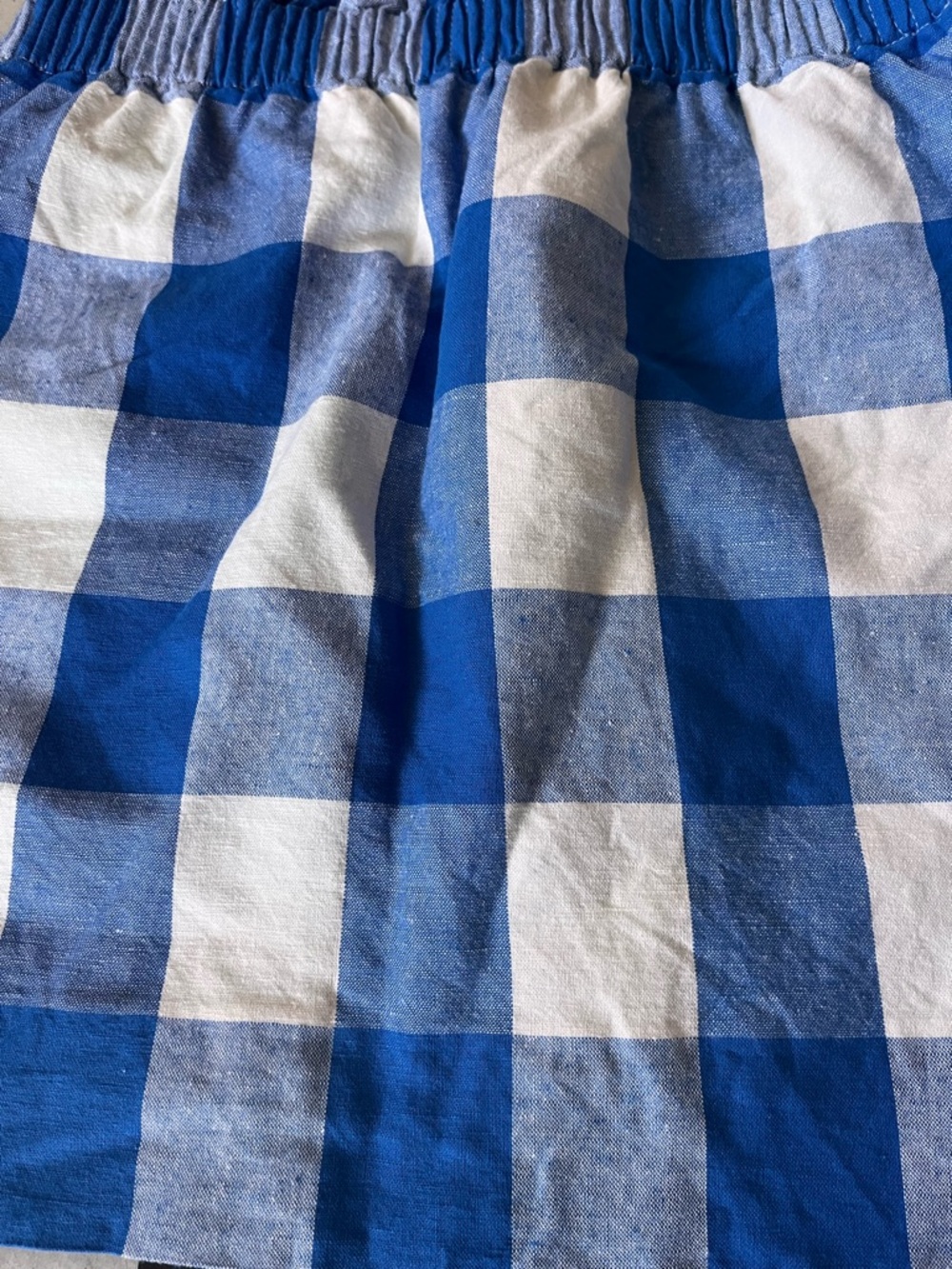 J. Crew Blue and White Gingham Mini Skirt - Picture 4 of 5